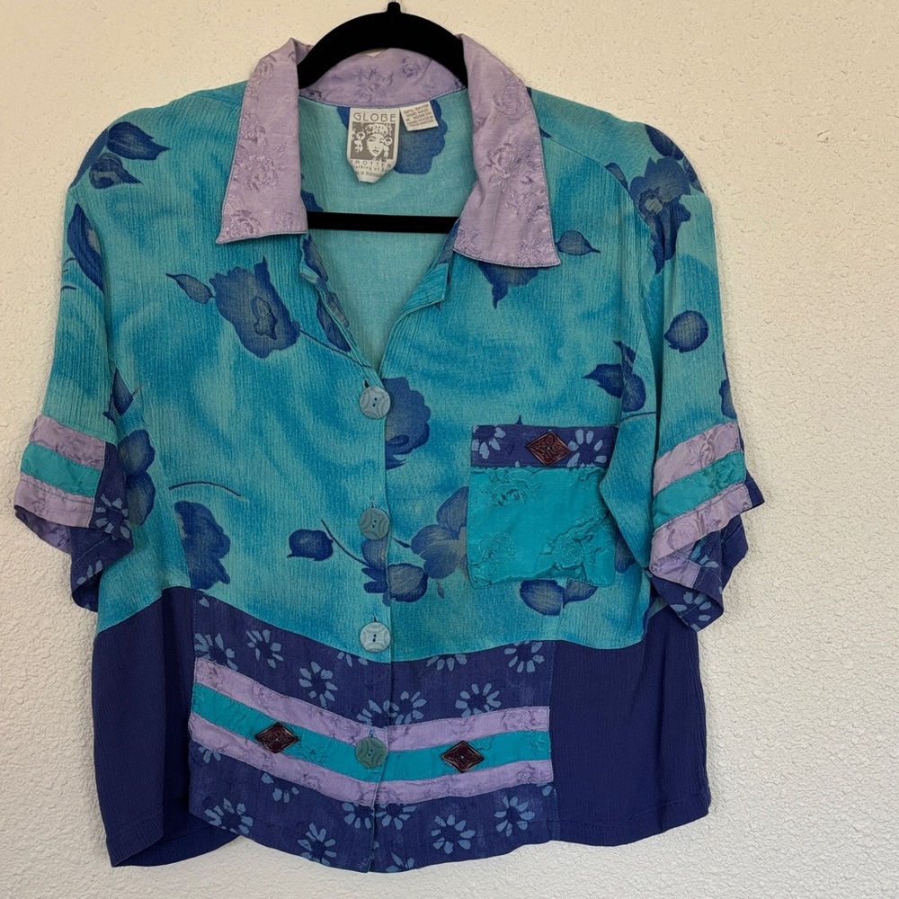 90s abstract art top